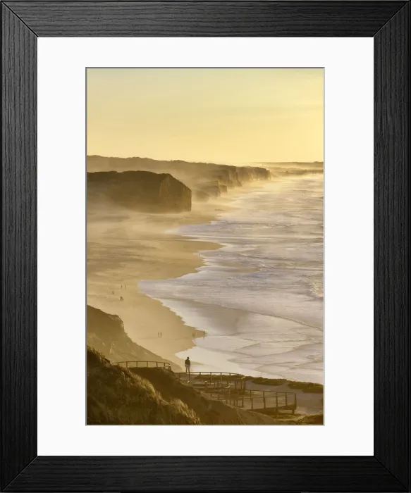 Framed Print : Walkway on the cliffs of Foz do Arelho beach. Caldas da Rainha, Portugal Framed Print : Walkway on the cliffs of Foz do Arelho beach. Caldas da Rainha, Portugal