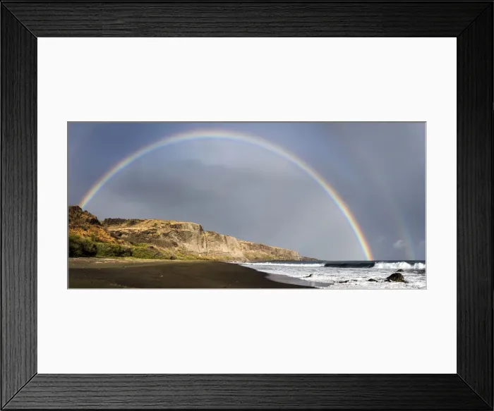 Framed Print : France, Reunion Island, Saint Paul, Rainbow landscape