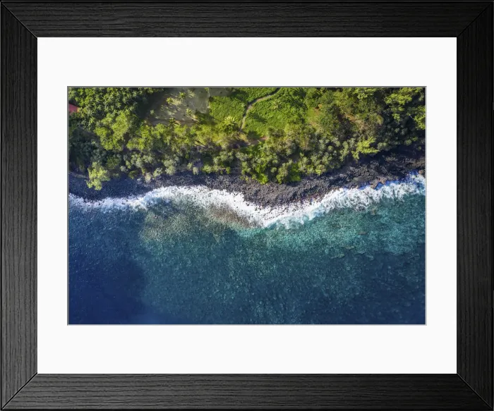 Framed Print : France, Reunion Island, Sainte-Rose, Anse de Cascades beach Framed Print : France, Reunion Island, Sainte-Rose, Anse de Cascades beach
