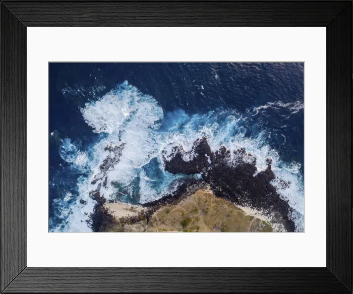 Framed Print : France, Reunion Island, Saint-Leu, Aerial view of Pointe au sel Framed Print : France, Reunion Island, Saint-Leu, Aerial view of Pointe au sel