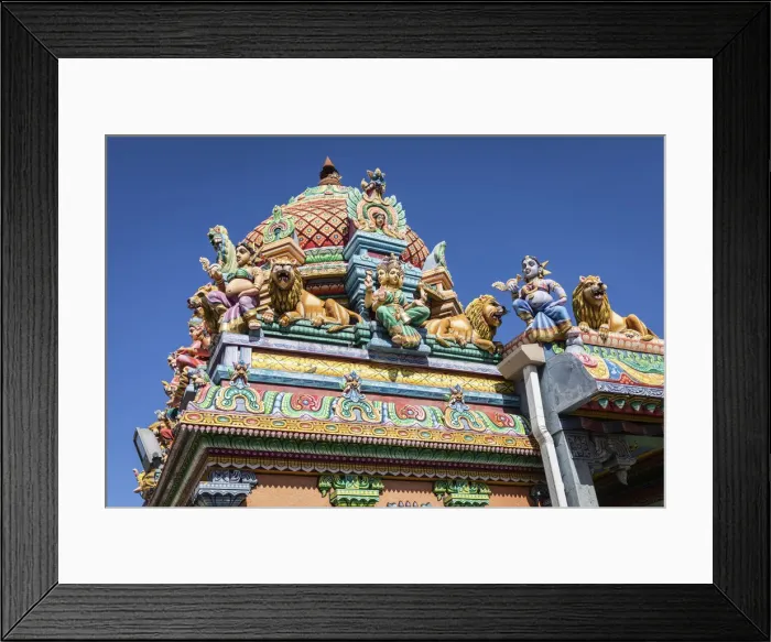 Framed Print : France, Reunion Island, Saint-Andre, Petit Bazar hindu temple Framed Print : France, Reunion Island, Saint-Andre, Petit Bazar hindu temple