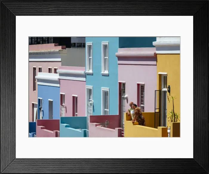 Framed Print : Bo-Kaap Neighbourhood, Cape Town, Western Cape, South Africa