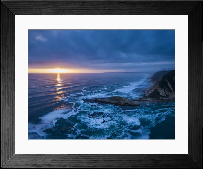 Framed Print : Dusk at Gerickes Point, Western Cape, South Africa