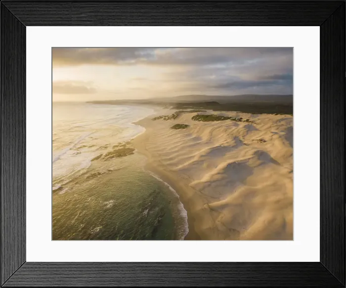 Framed Print : Aerial view of Sardinia Bay Beach, Eastern Cape, South Africa Framed Print : Aerial view of Sardinia Bay Beach, Eastern Cape, South Africa