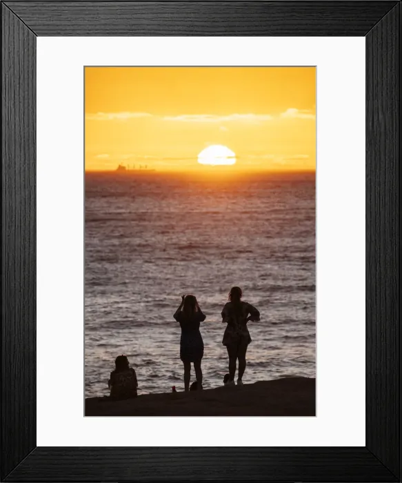 Framed Print : People watching sunset, Camps Bay, Cape Town, Western Cape, South Africa Framed Print : People watching sunset, Camps Bay, Cape Town, Western Cape, South Africa