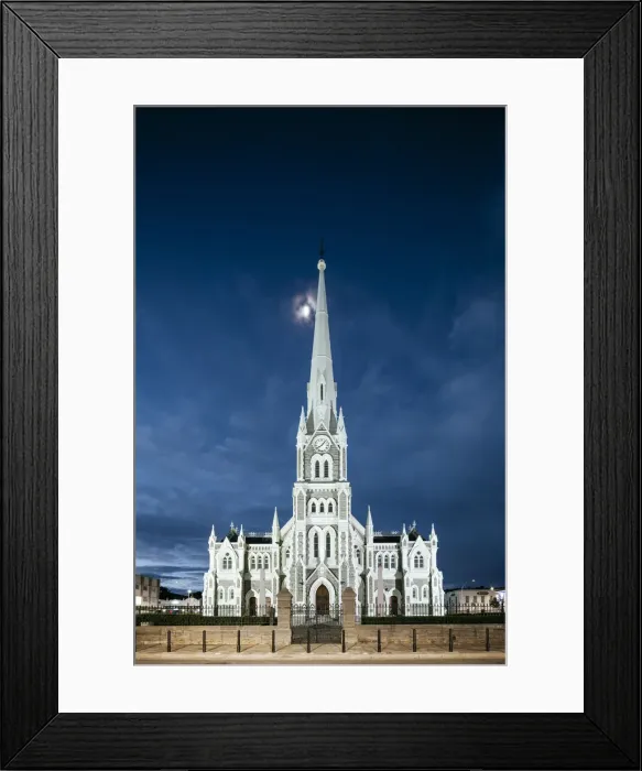 Framed Print : Exterior of Dutch Reformed Church at night, Graaff-Reinet, Eastern Cape, South Africa Framed Print : Exterior of Dutch Reformed Church at night, Graaff-Reinet, Eastern Cape, South Africa