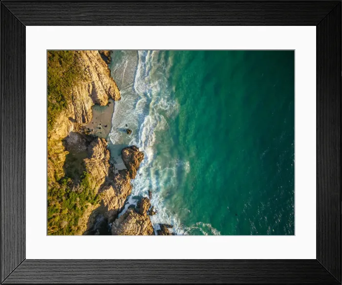 Framed Print : Aerial view of Kogel Bay, Western Cape, South Africa Framed Print : Aerial view of Kogel Bay, Western Cape, South Africa