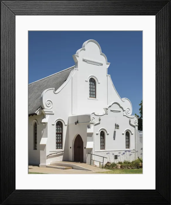 Framed Print : Cape Dutch Architecture, Worcester, Western Cape, South Africa Framed Print : Cape Dutch Architecture, Worcester, Western Cape, South Africa