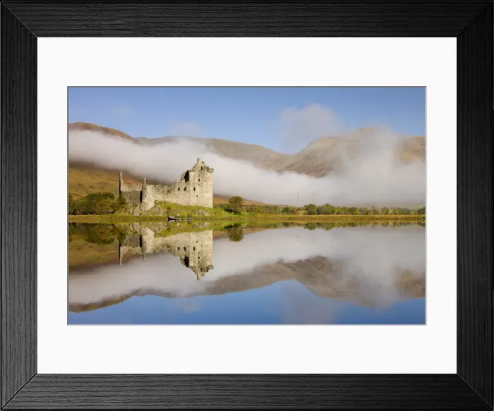 Framed Print : Kilchurn Castle reflected in the perfectly still Loch Awe, Argyll & Bute, Scotland. Autumn (October) 2010 Framed Print : Kilchurn Castle reflected in the perfectly still Loch Awe, Argyll & Bute, Scotland. Autumn (October) 2010