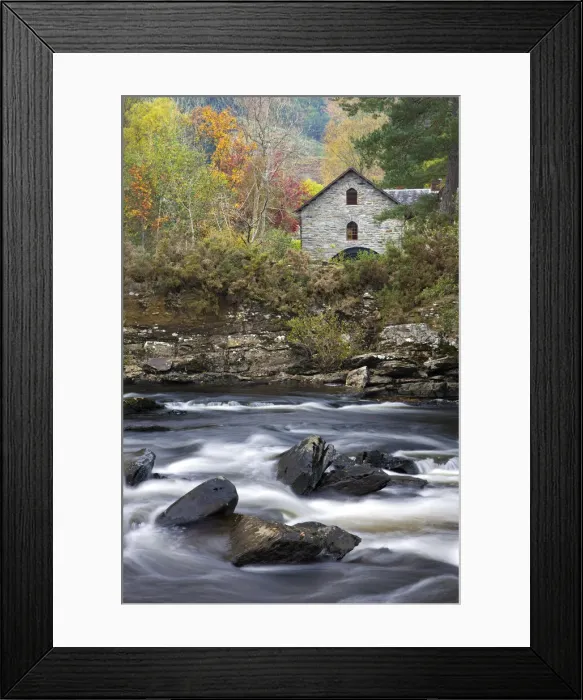 Framed Print : St Fillans Mill, now the Breadalbane Folklore Centre beside the Falls of Dochart at Killin, Stirling, Scotland. Autumn (October) 2010 Framed Print : St Fillans Mill, now the Breadalbane Folklore Centre beside the Falls of Dochart at Killin, Stirling, Scotland. Autumn (October) 2010