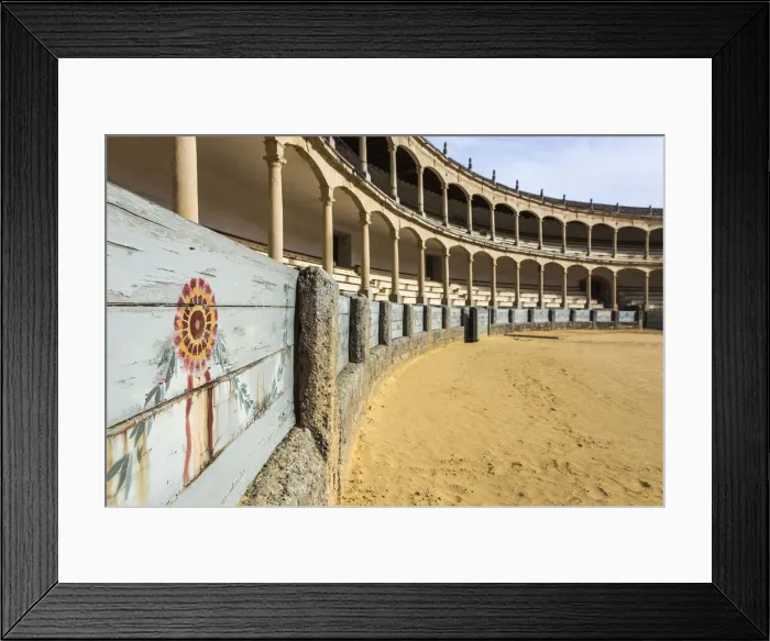 Framed Print : Spain, Anadalusia, Malaga, Ronda, The bullring Framed Print : Spain, Anadalusia, Malaga, Ronda, The bullring