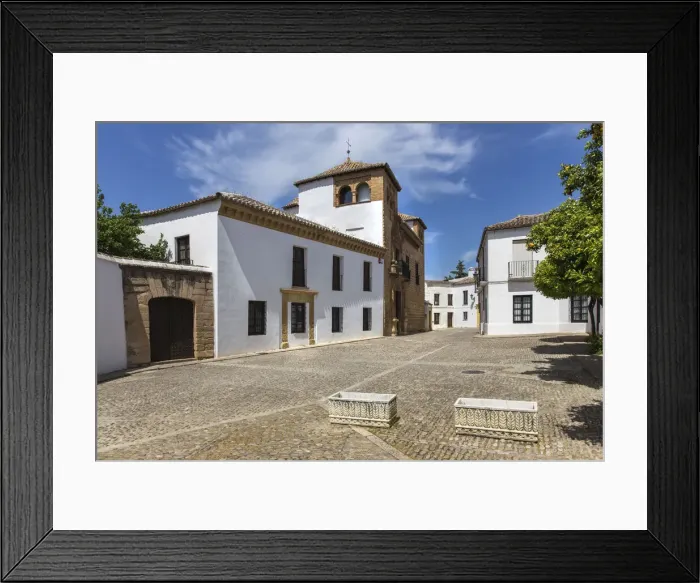 Framed Print : Spain, Anadalusia, Malaga, Ronda, Plaza Mondragon Framed Print : Spain, Anadalusia, Malaga, Ronda, Plaza Mondragon