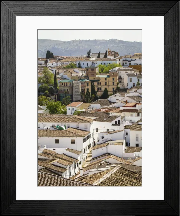 Framed Print : Spain, Anadalusia, Malaga, Ronda, Historic centre