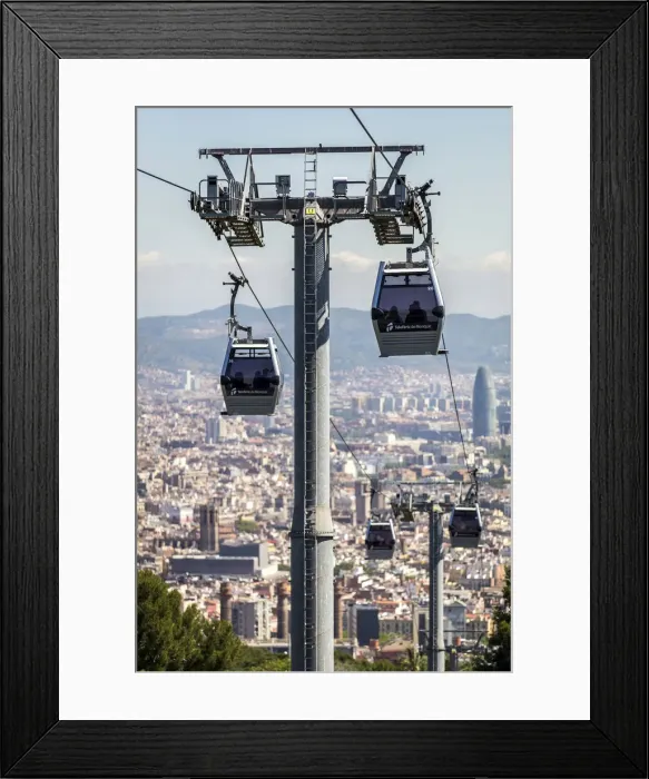 Framed Print : Spain, Catalonia, Barcelona, Montjuic, Funicular railway in Montjuic Framed Print : Spain, Catalonia, Barcelona, Montjuic, Funicular railway in Montjuic