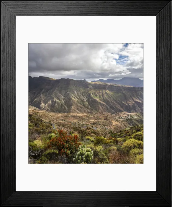 Framed Print : Spain, Canary Islands, Gran Canaria, La Solana, View of the Barranco del Chorrillo Framed Print : Spain, Canary Islands, Gran Canaria, La Solana, View of the Barranco del Chorrillo