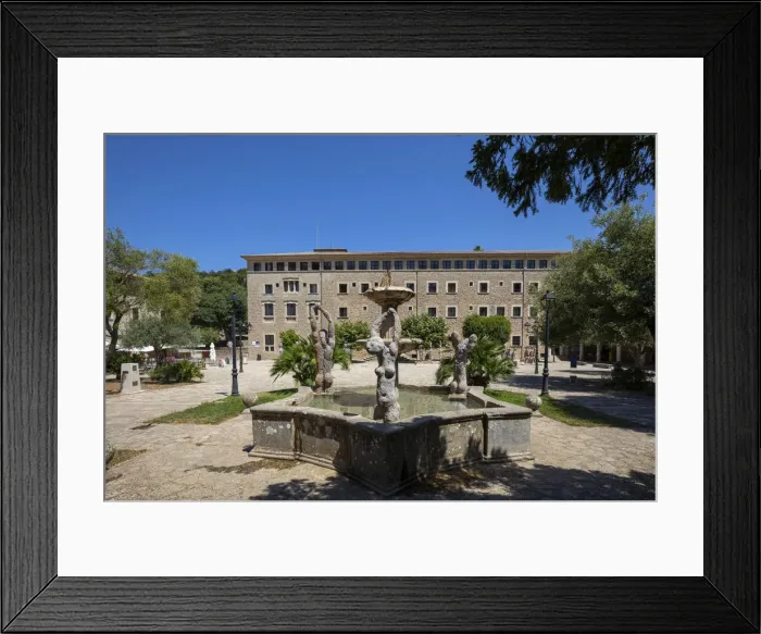 Framed Print : Fountain at Santuari de Lluc, Serra de Tramuntana, Mallorca, Balearic Islands, Spain Framed Print : Fountain at Santuari de Lluc, Serra de Tramuntana, Mallorca, Balearic Islands, Spain
