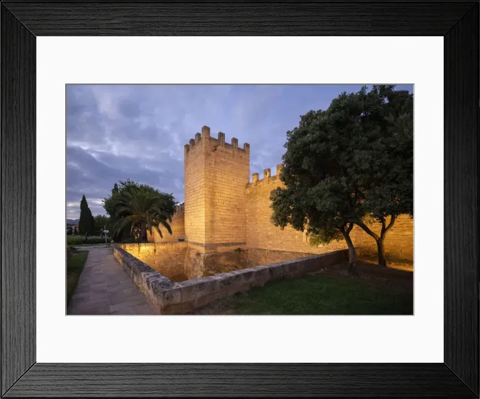 Framed Print : Gate of fortress wall, Alcudia, Palma de Mallorca, Mallorca, Balearic Islands, Spain