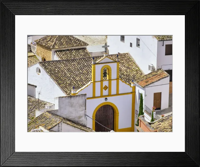 Framed Print : San Benito chapel at Setenil de las Bodegas, Andalucia. Spain Framed Print : San Benito chapel at Setenil de las Bodegas, Andalucia. Spain