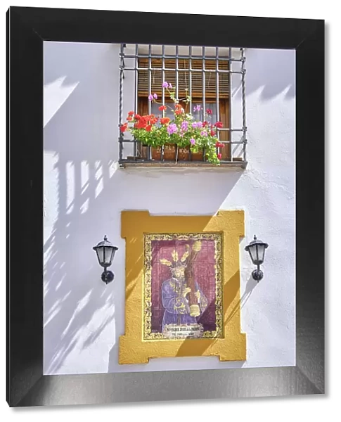 Traditional windows in the old town of Cordoba. A UNESCO World Heritage Site. Andalucia, Spain