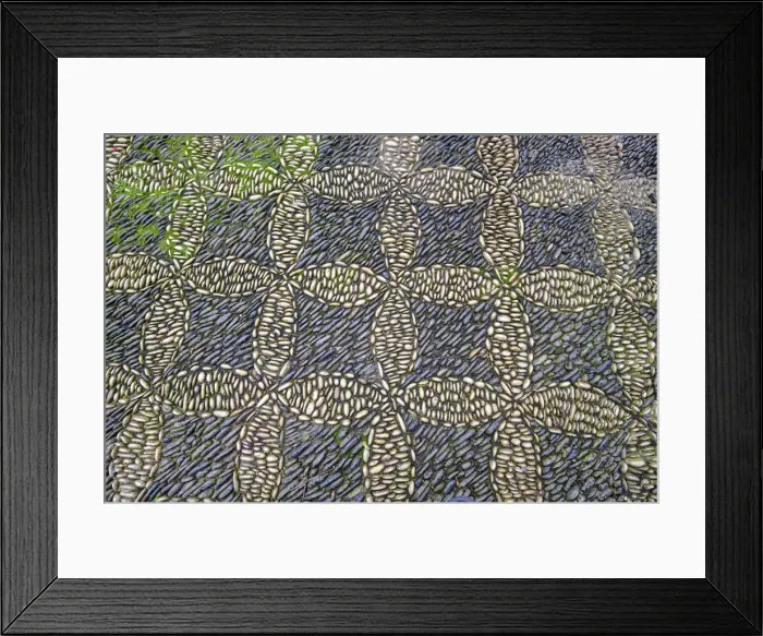 Framed Print : Floor of the main courtyard of the Palacio de Viana, a 14th century palace, made with river stones polished along the centuries Cordoba, Andalucia, Spain Framed Print : Floor of the main courtyard of the Palacio de Viana, a 14th century palace, made with river stones polished along the centuries Cordoba, Andalucia, Spain