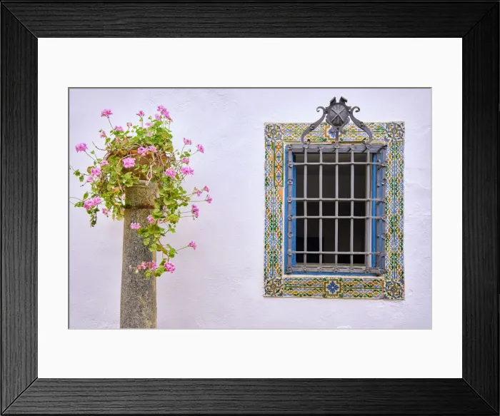 Framed Print : Window in the Patio de los Jardineros, Palacio de Viana, a 14th century palace. Cordoba, Andalucia, Spain Framed Print : Window in the Patio de los Jardineros, Palacio de Viana, a 14th century palace. Cordoba, Andalucia, Spain