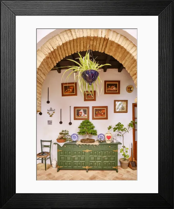 Framed Print : A traditional Patio of Cordoba, a courtyard full of flowers and freshness. Juderia. A UNESCO Intangible Cultural Heritage of Humanity. Andalucia, Spain Framed Print : A traditional Patio of Cordoba, a courtyard full of flowers and freshness. Juderia. A UNESCO Intangible Cultural Heritage of Humanity. Andalucia, Spain