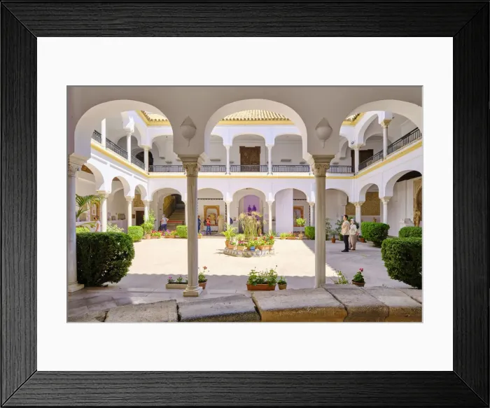 Framed Print : Patio (courtyard) of the Museo Arqueologico de Cordoba. Andalucia, Spain Framed Print : Patio (courtyard) of the Museo Arqueologico de Cordoba. Andalucia, Spain
