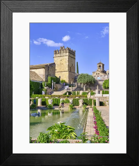 Framed Print : Gardens of the Alcazar de los Reyes Cristianos (Alcazar of the Christian Kings), Cordoba. Andalucia, Spain Framed Print : Gardens of the Alcazar de los Reyes Cristianos (Alcazar of the Christian Kings), Cordoba. Andalucia, Spain