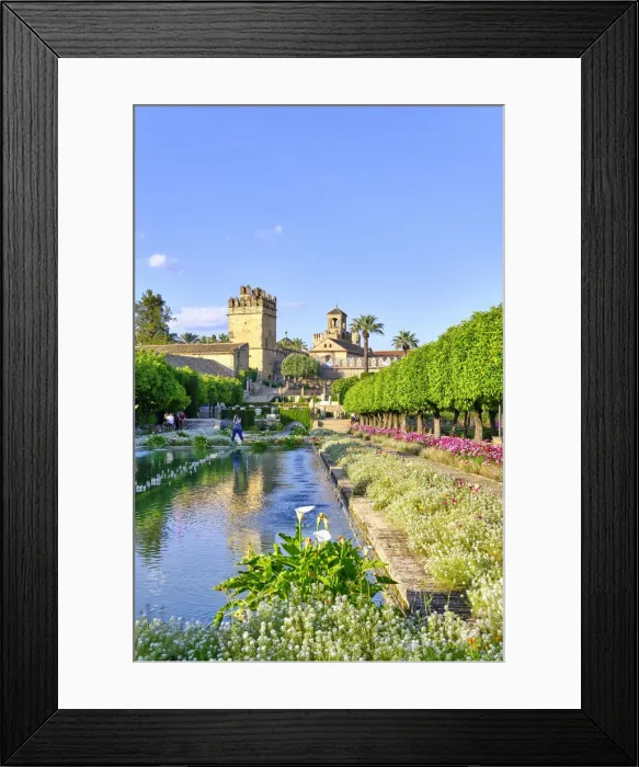 Framed Print : Gardens of the Alcazar de los Reyes Cristianos (Alcazar of the Christian Kings), Cordoba. Andalucia, Spain Framed Print : Gardens of the Alcazar de los Reyes Cristianos (Alcazar of the Christian Kings), Cordoba. Andalucia, Spain