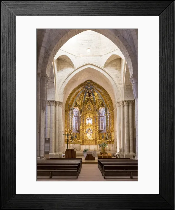 Framed Print : Spain, Castile and Leon, Valladolid, Valbuena de Duero, The central nave of the monastery Framed Print : Spain, Castile and Leon, Valladolid, Valbuena de Duero, The central nave of the monastery
