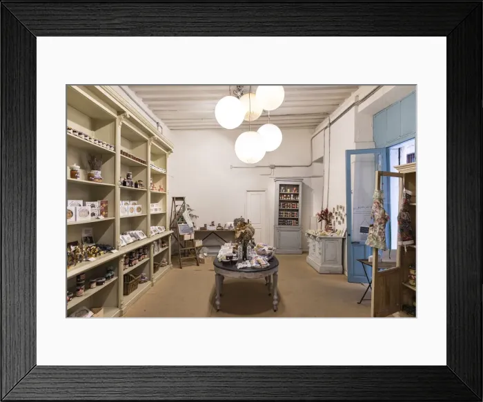 Framed Print : Spain, Madrid, El Jardin del Convento, Interior of a shop of products made in monasteries Framed Print : Spain, Madrid, El Jardin del Convento, Interior of a shop of products made in monasteries