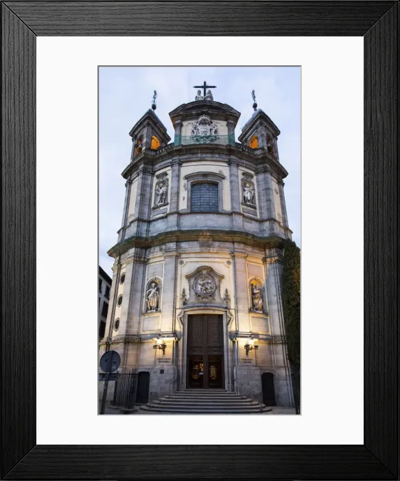 Framed Print : Spain, Madrid, Calle de San Justo, The main facade of San Miguel church Framed Print : Spain, Madrid, Calle de San Justo, The main facade of San Miguel church