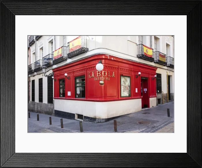 Framed Print : Spain, Madrid, Taberna La Bola restaurant Framed Print : Spain, Madrid, Taberna La Bola restaurant