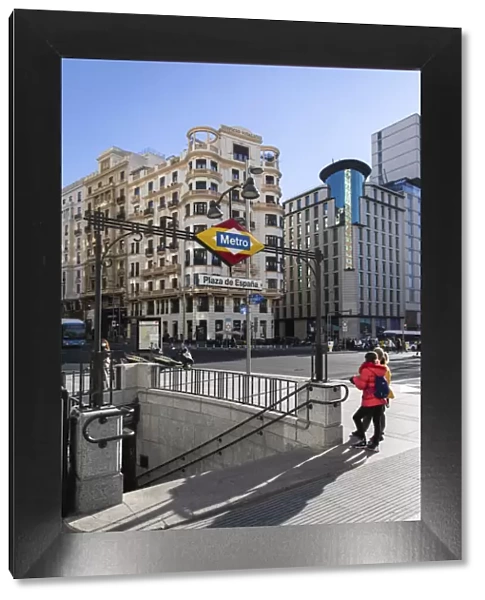 Spain, Madrid, Plaza de Espana