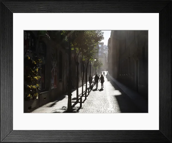 Framed Print : Spain, Madrid, Malasana, A street in the Malasana district Framed Print : Spain, Madrid, Malasana, A street in the Malasana district