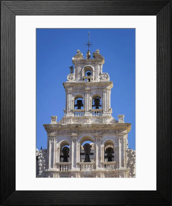 Framed Print : Spain, Castile and Leon, Burgos, La Vid, Architectural details of the facade of the Monastery Framed Print : Spain, Castile and Leon, Burgos, La Vid, Architectural details of the facade of the Monastery