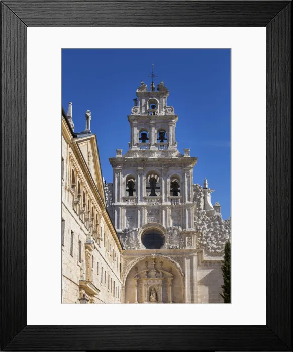 Framed Print : Spain, Castile and Leon, Burgos, La Vid, Architectural details of the facade of the Monastery Framed Print : Spain, Castile and Leon, Burgos, La Vid, Architectural details of the facade of the Monastery
