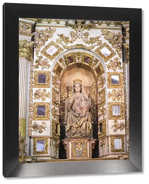 Spain, Castile and Leon, Burgos, La Vid, Statue of the Virgin of the vine