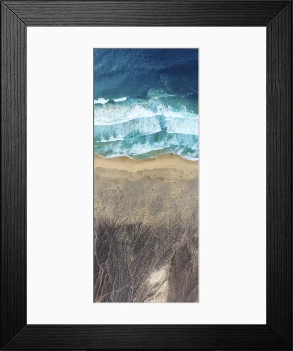 Framed Print : Spain, Canary Islands, Fuerteventura, Playa de Cofete, Aerial view of Cofete beach
