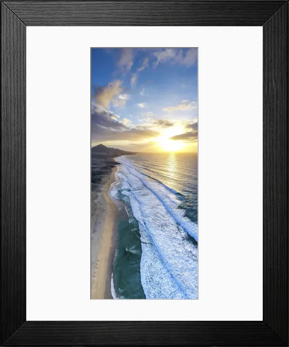 Framed Print : Spain, Canary Islands, Fuerteventura, Playa de Cofete, Aerial view of Cofete beach Framed Print : Spain, Canary Islands, Fuerteventura, Playa de Cofete, Aerial view of Cofete beach