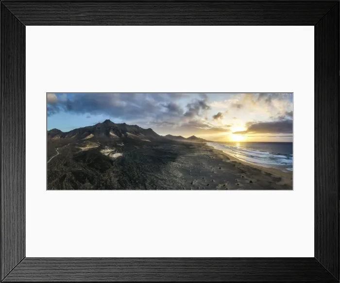 Framed Print : Spain, Canary Islands, Fuerteventura, Playa de Cofete, Aerial view of Cofete beach Framed Print : Spain, Canary Islands, Fuerteventura, Playa de Cofete, Aerial view of Cofete beach