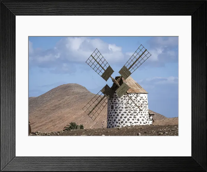 Framed Print : Spain, Canary Islands, Fuerteventura, La Oliva, Wind mill Framed Print : Spain, Canary Islands, Fuerteventura, La Oliva, Wind mill