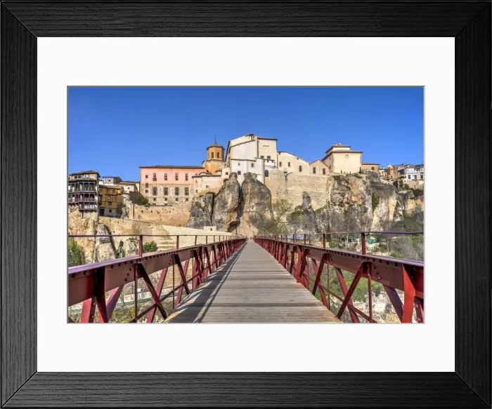 Framed Print : Old town skyline and bridge of Saint Paul (Puente de San Pablo), Cuenca, Castilla-La Mancha, Spain Framed Print : Old town skyline and bridge of Saint Paul (Puente de San Pablo), Cuenca, Castilla-La Mancha, Spain