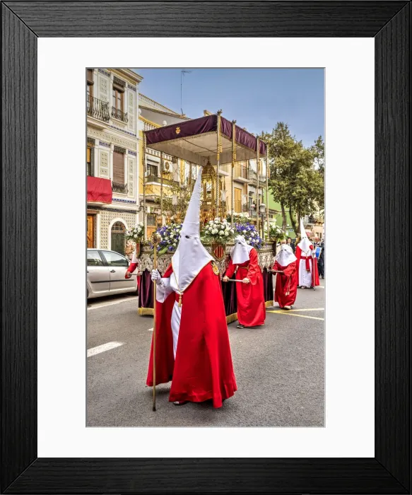 Framed Print : Procession of the Real Hermandad del Santo Caliz during the Easter Holy week (Semana Santa) in Valencia, Spain Framed Print : Procession of the Real Hermandad del Santo Caliz during the Easter Holy week (Semana Santa) in Valencia, Spain
