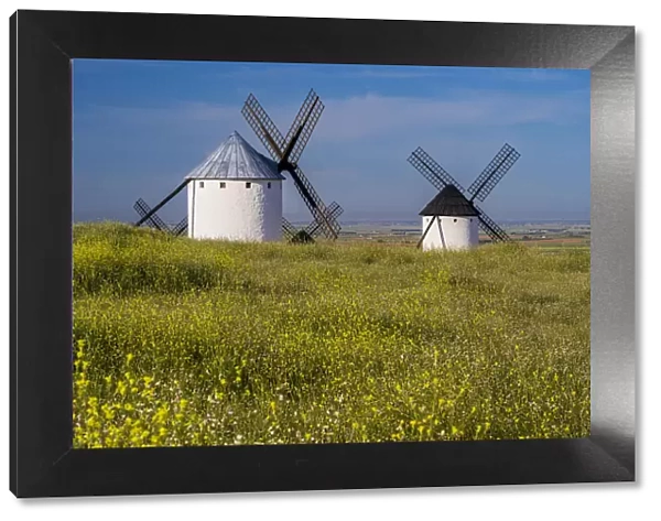 Typical windmills, Campo de Criptana, Castilla-La Mancha, Spain