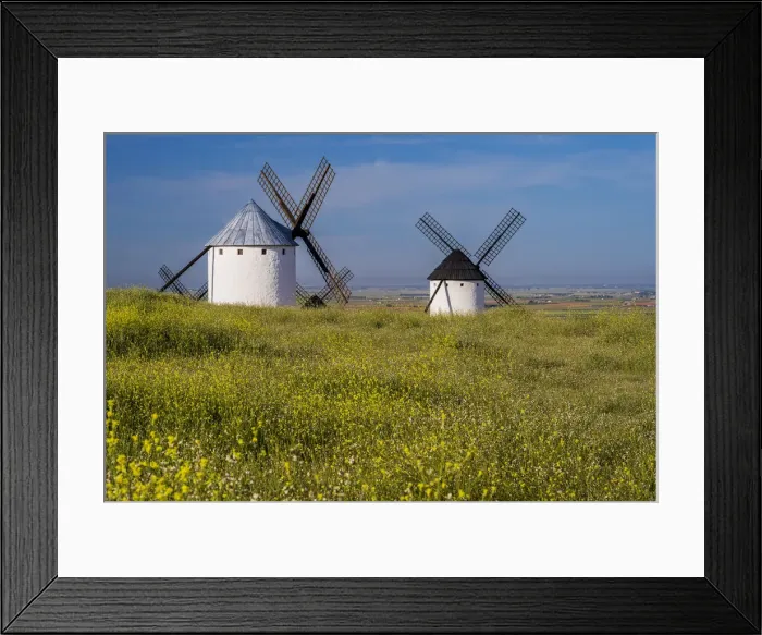 Framed Print : Typical windmills, Campo de Criptana, Castilla-La Mancha, Spain Framed Print : Typical windmills, Campo de Criptana, Castilla-La Mancha, Spain