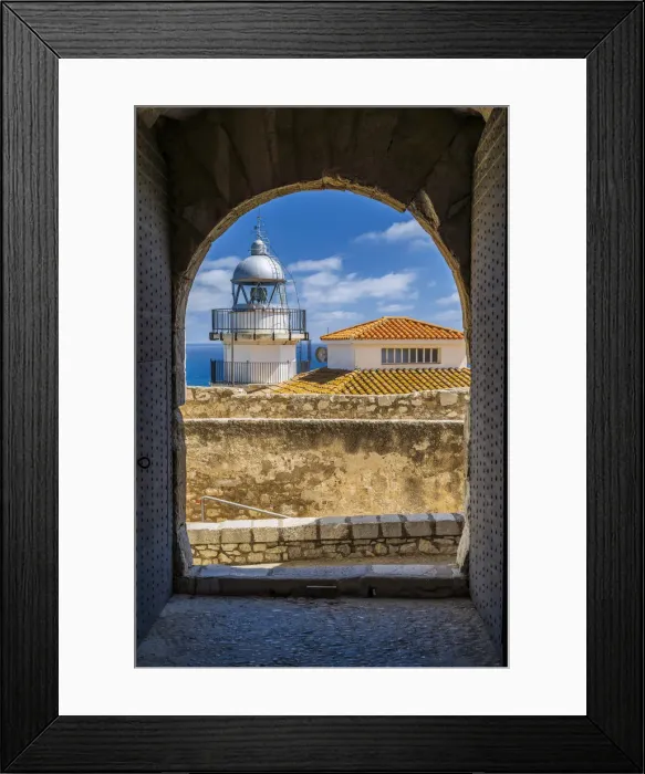 Framed Print : Lighthouse, Peniscola, Valencian Community, Spain Framed Print : Lighthouse, Peniscola, Valencian Community, Spain