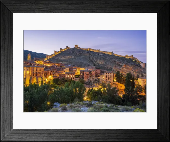 Framed Print : Albarracin with its ancient walls, Aragon, Spain Framed Print : Albarracin with its ancient walls, Aragon, Spain