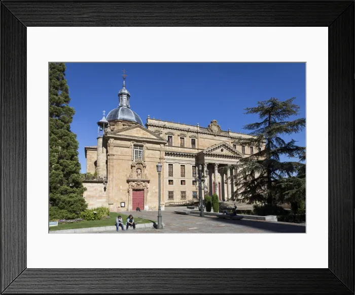 Framed Print : Spain, Castile and Leon, Salamanca, University, The main facade of the Philology department Framed Print : Spain, Castile and Leon, Salamanca, University, The main facade of the Philology department