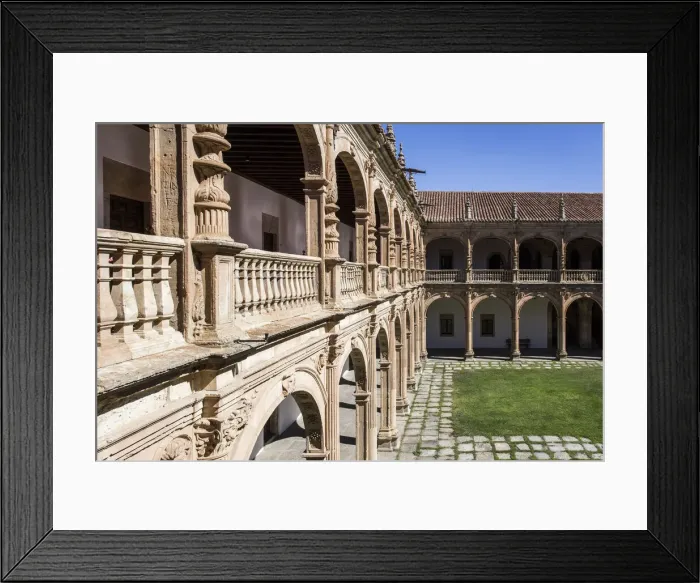 Framed Print : Spain, Castile and Leon, Salamanca, Archbishop Fonseca College, The cloister Framed Print : Spain, Castile and Leon, Salamanca, Archbishop Fonseca College, The cloister